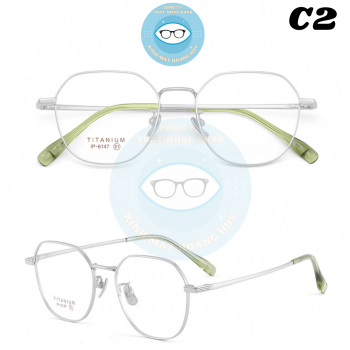 Gọng kính kim loại mã 6147